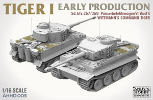 Andy's HHQ 003 Tiger I Early Production with Full Figure 1/16 Model Kit - A-Z Toy Hobby