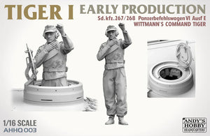 Andy's HHQ 003 Tiger I Early Production with Full Figure 1/16 Model Kit - A-Z Toy Hobby