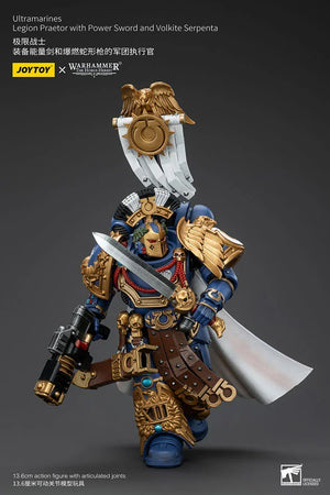 Joy Toy Warhammer Ultramarines Legion Praetor with Power Sword and Volkite Serpenta 1/18 Action Figure - A-Z Toy Hobby