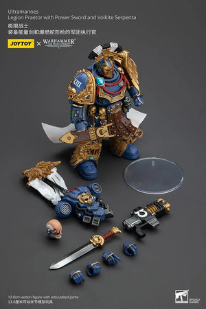 Joy Toy Warhammer Ultramarines Legion Praetor with Power Sword and Volkite Serpenta 1/18 Action Figure - A-Z Toy Hobby