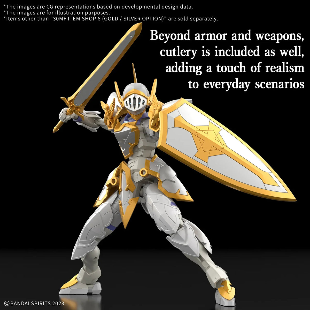 Bandai 30MF I-06 Item Shop 6 - Gold/Silver Option 1/144