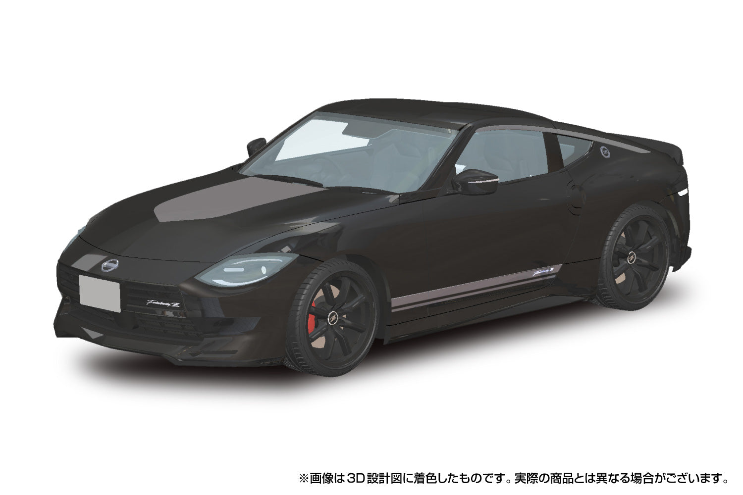 Aoshima 07-MB RZ34 Fairlady Z Customized Edition 2024 Midnight Black Snap Car 1/24 Model Kit
