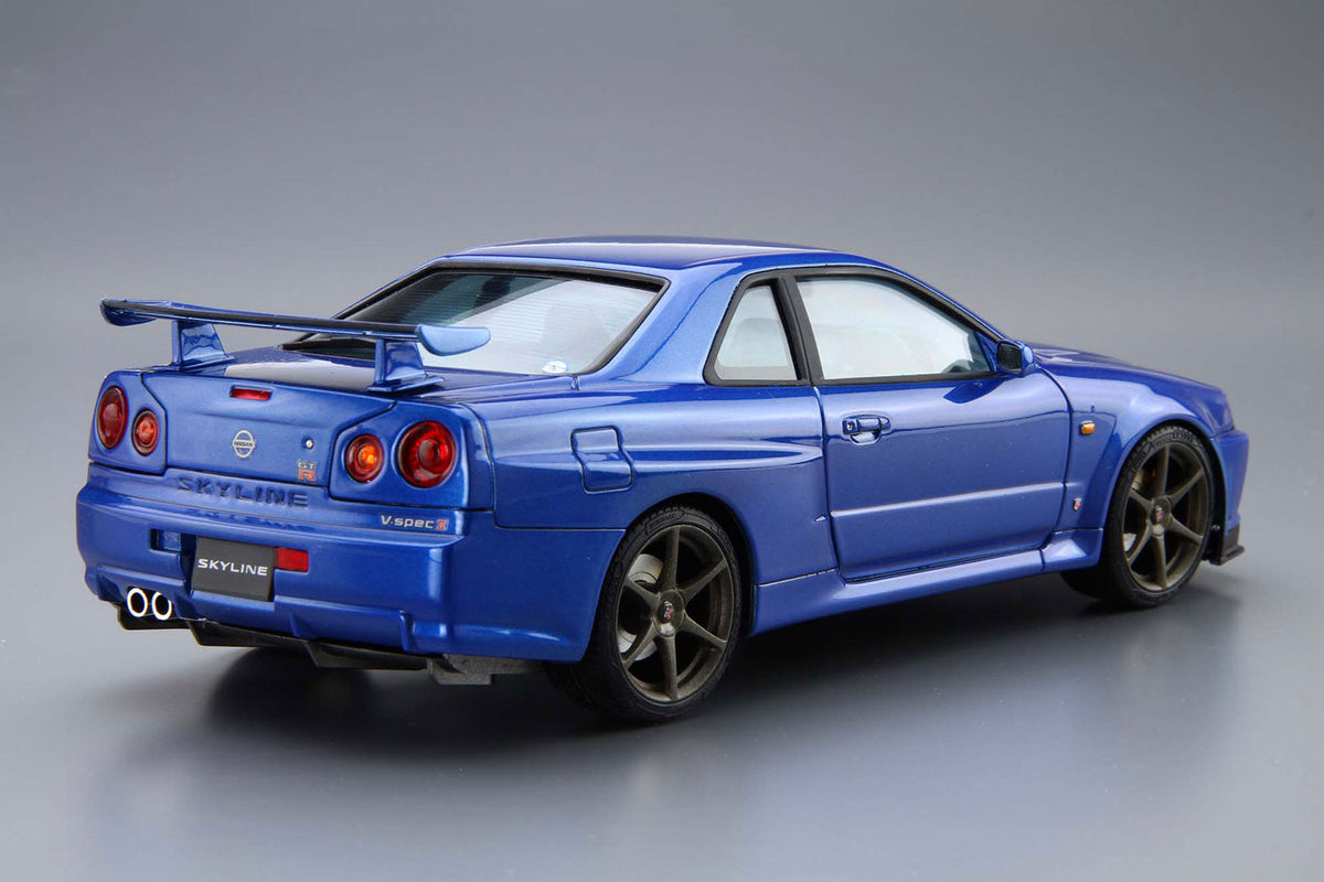 Aoshima 08 Nissan BNR34 Skyline GT-R V-Spec II 2002 1/24 Model Kit