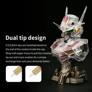 DSPIAE Super Metallic Color Marker Silver MKA-11 - A-Z Toy Hobby