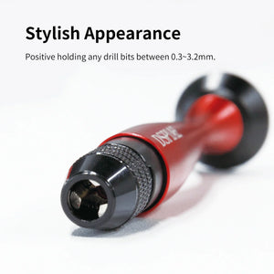 DSPIAE Aluminum Chuck Hand Drill Set with 10 Tungsten Drill Bits AT-VHDS - A-Z Toy Hobby