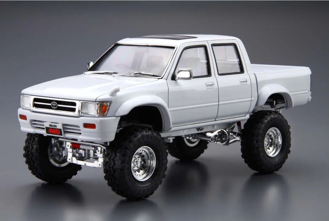 Aoshima 06131 1994 Toyota LN107 Hilux Pickup Double Cab Lift Up 1/24 Model Kit - A-Z Toy Hobby