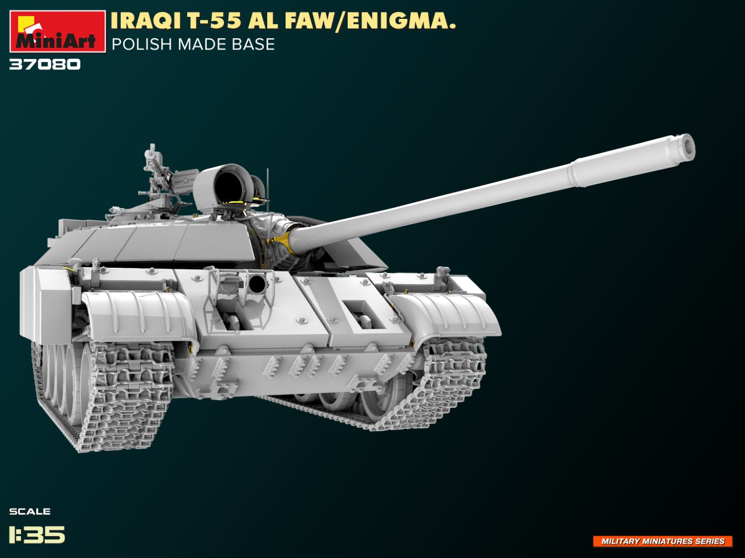 MiniArt 37080 Iraqi T-55 Al Faw/Enigma. 1/35 Model Kit