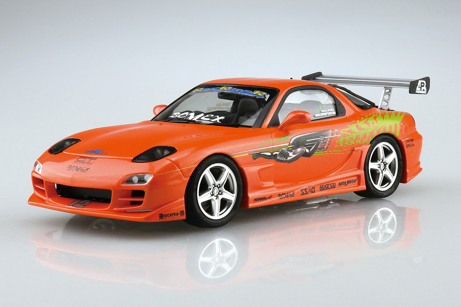 Aoshima 74 1999 Mazda RX-7 FD3S Bomex 1/24 Model Kit