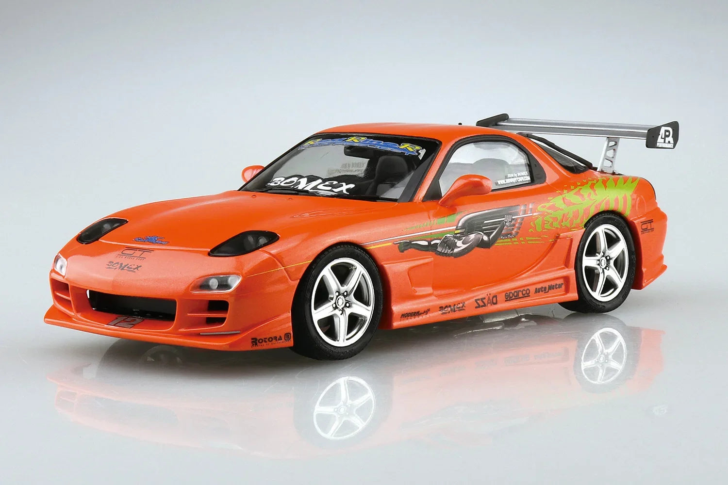 Aoshima 74 1999 Mazda RX-7 FD3S Bomex 1/24 Model Kit