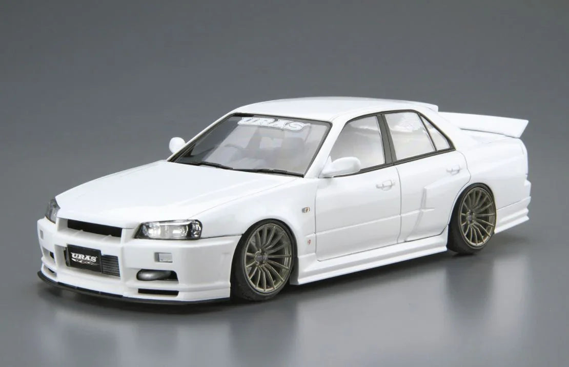 Aoshima 05534 2001 Nissan Uras ER34 Skyline Type-R 1/24 Model Kit - A-Z Toy Hobby