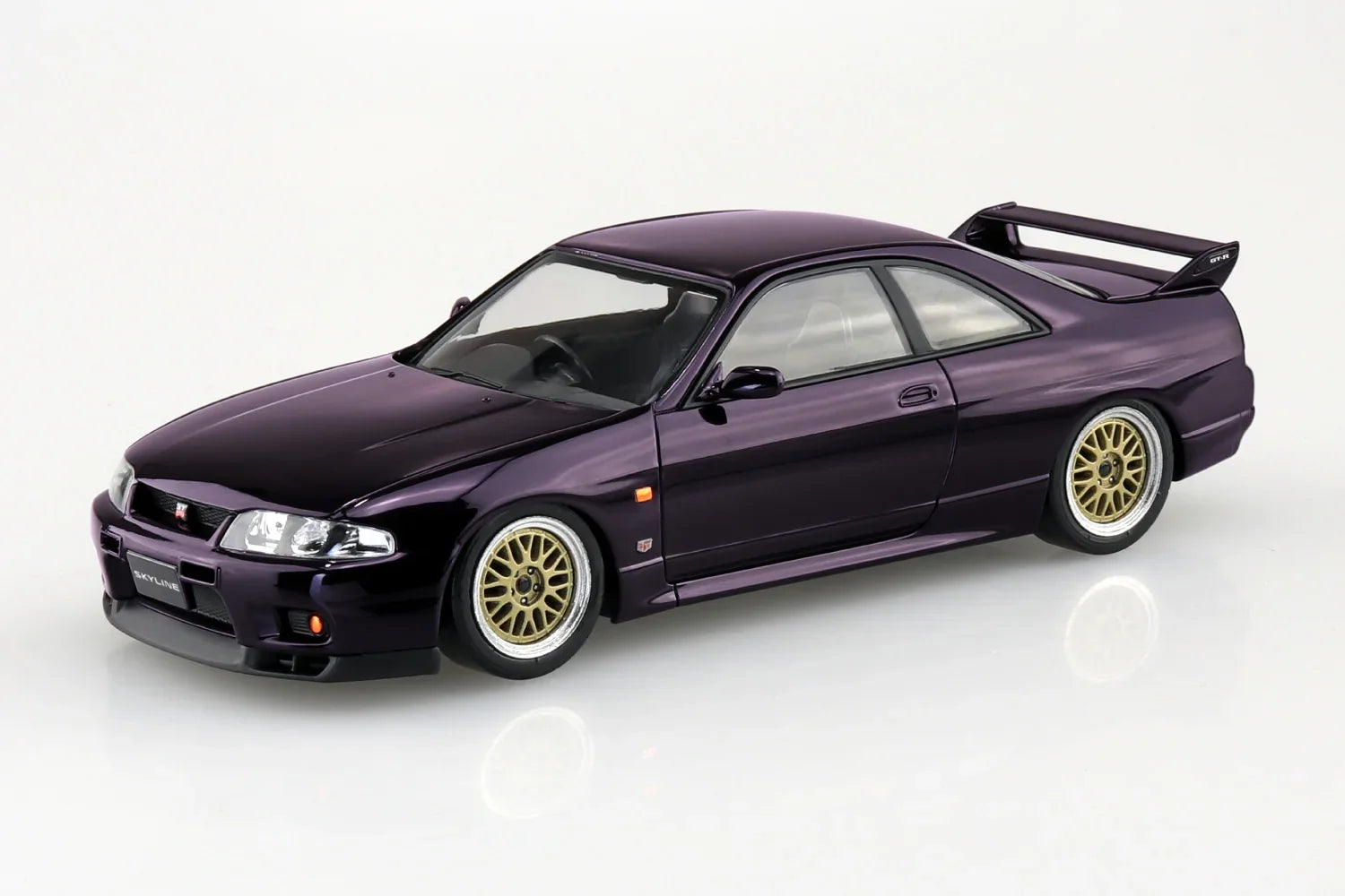 Aoshima Snap Kit 21CU-MP Nissan R33 Skyline GT-R Custom Wheel (Midnight Purple) 1/32 Model Kit