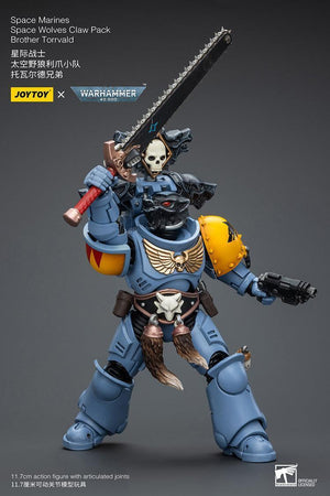 Joy Toy Warhammer 40K Space Wolves Claw Pack Brother Torrvald 1/18 Action Figure - A-Z Toy Hobby