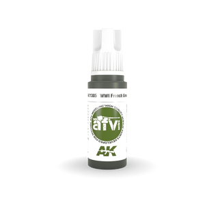 AK Interactive AK11305 3G AFV WWI French Green 1 Paint 17ml - A-Z Toy Hobby