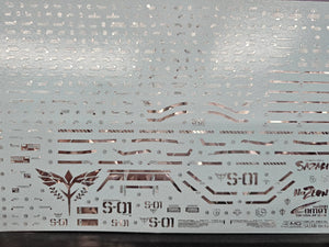 Delpi Holo Silver Water Decal For MG Sazabi - A-Z Toy Hobby