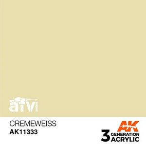 AK Interactive AK11333 3G AFV Cremeweiss Paint 17ml - A-Z Toy Hobby