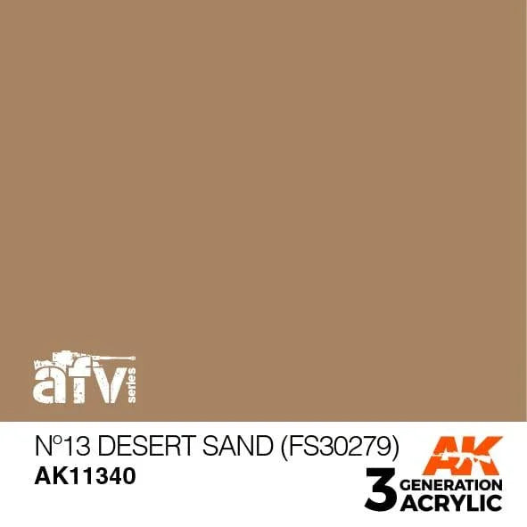 AK Interactive AK11340 3G AFV No13 Desert Sand (FS30279) Paint 17ml - A-Z Toy Hobby