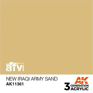 AK Interactive AK11361 3G AFV New Iraqi Army Sand Paint 17ml - A-Z Toy Hobby