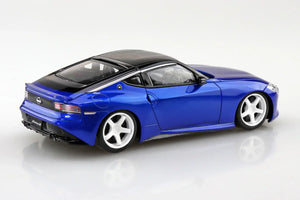 Aoshima Snap Kit 17CU-SB Nissan RZ34 Fairlady Z Custom Wheel (Seiran Blue) 1/32 Model Kit - A-Z Toy Hobby