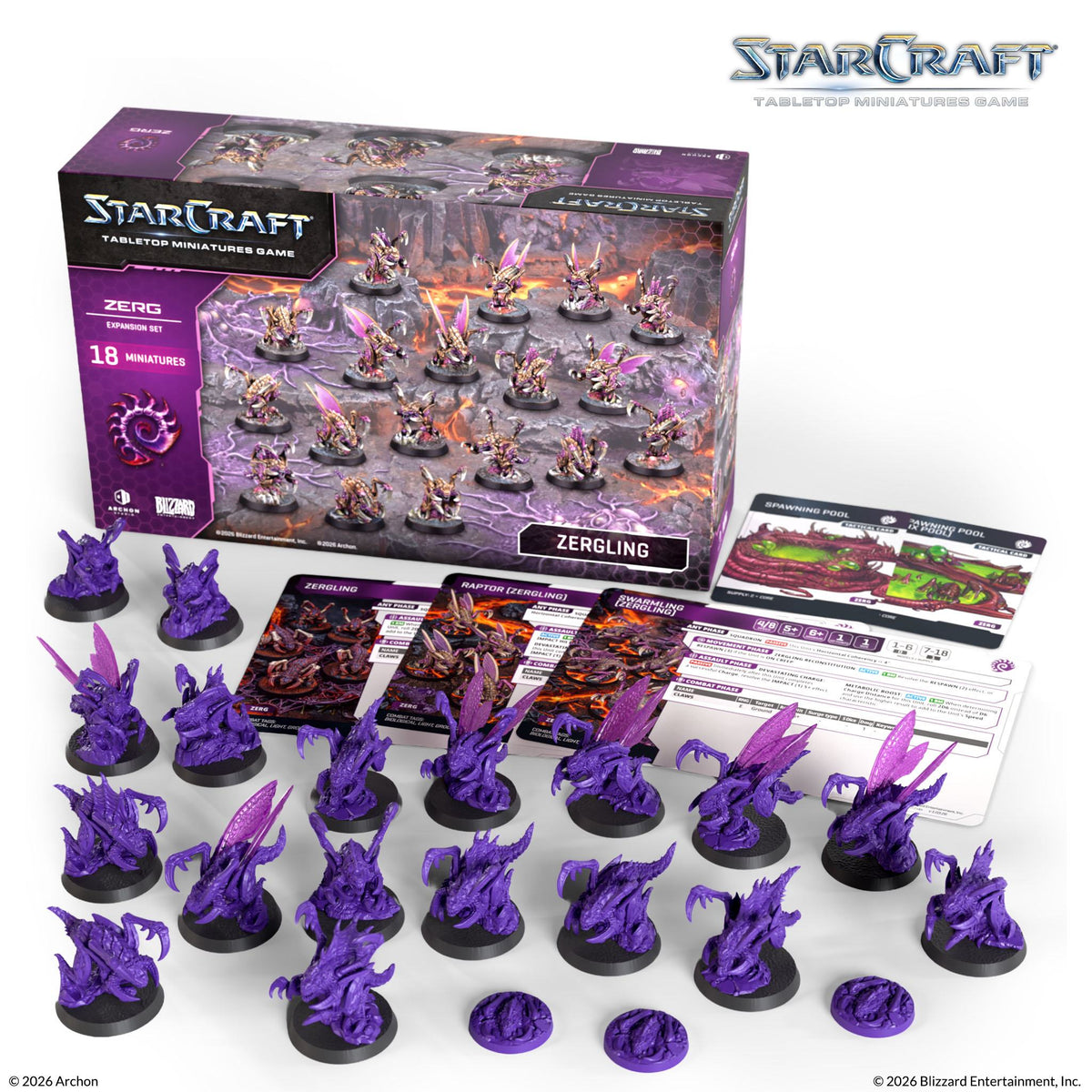 Zerg: Zergling Expansion Set "StarCraft Miniatures Game" - Archon Studio