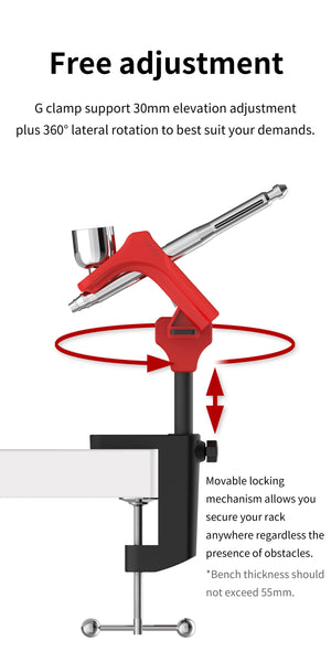 DSPIAE 4-Slot Airbrush Rack PT-AR - A-Z Toy Hobby