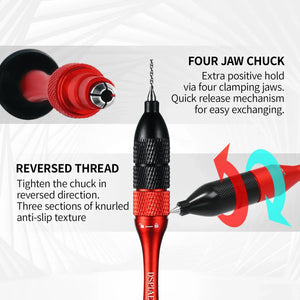 DSPIAE Aluminum Hand Drill Set with 10 Tungsten Drill Bits AT-SHD - A-Z Toy Hobby