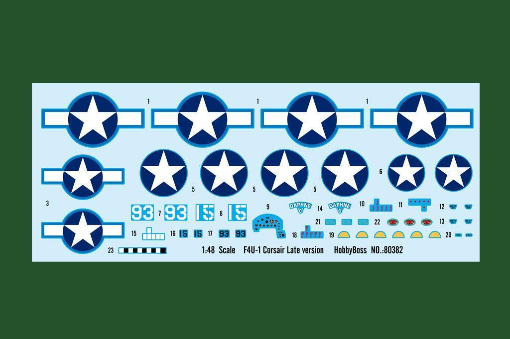 Hobby Boss 80382 F4U-1 Corsair Late 1/48 Model Kit - A-Z Toy Hobby
