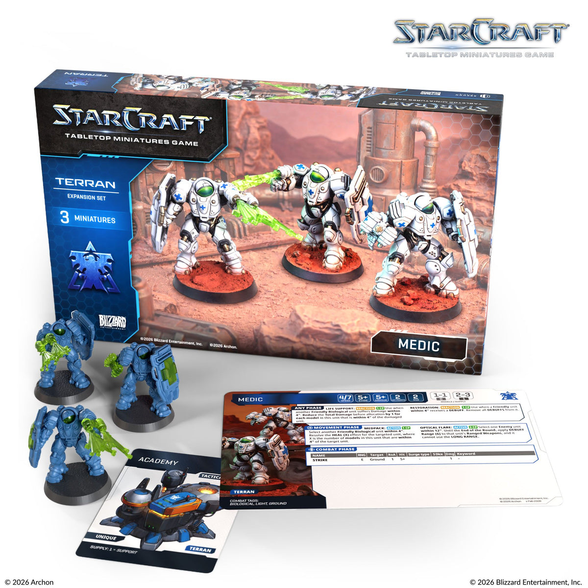 Terran: Medic Expansion Set "StarCraft Miniatures Game" - Archon Studio