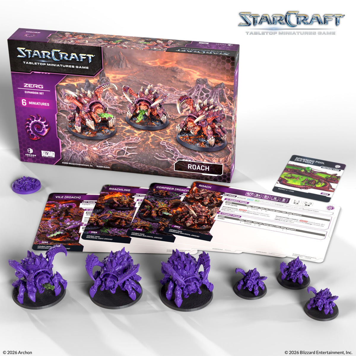 Zerg: Roach Expansion Set "StarCraft Miniatures Game" - Archon Studio