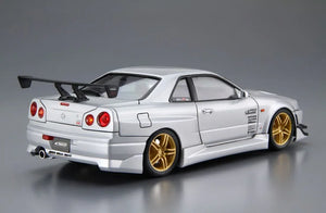 Aoshima 06990 Nissan 2002 C-West BNR34 Skyline GT-R 1/24 Model Kit - A-Z Toy Hobby