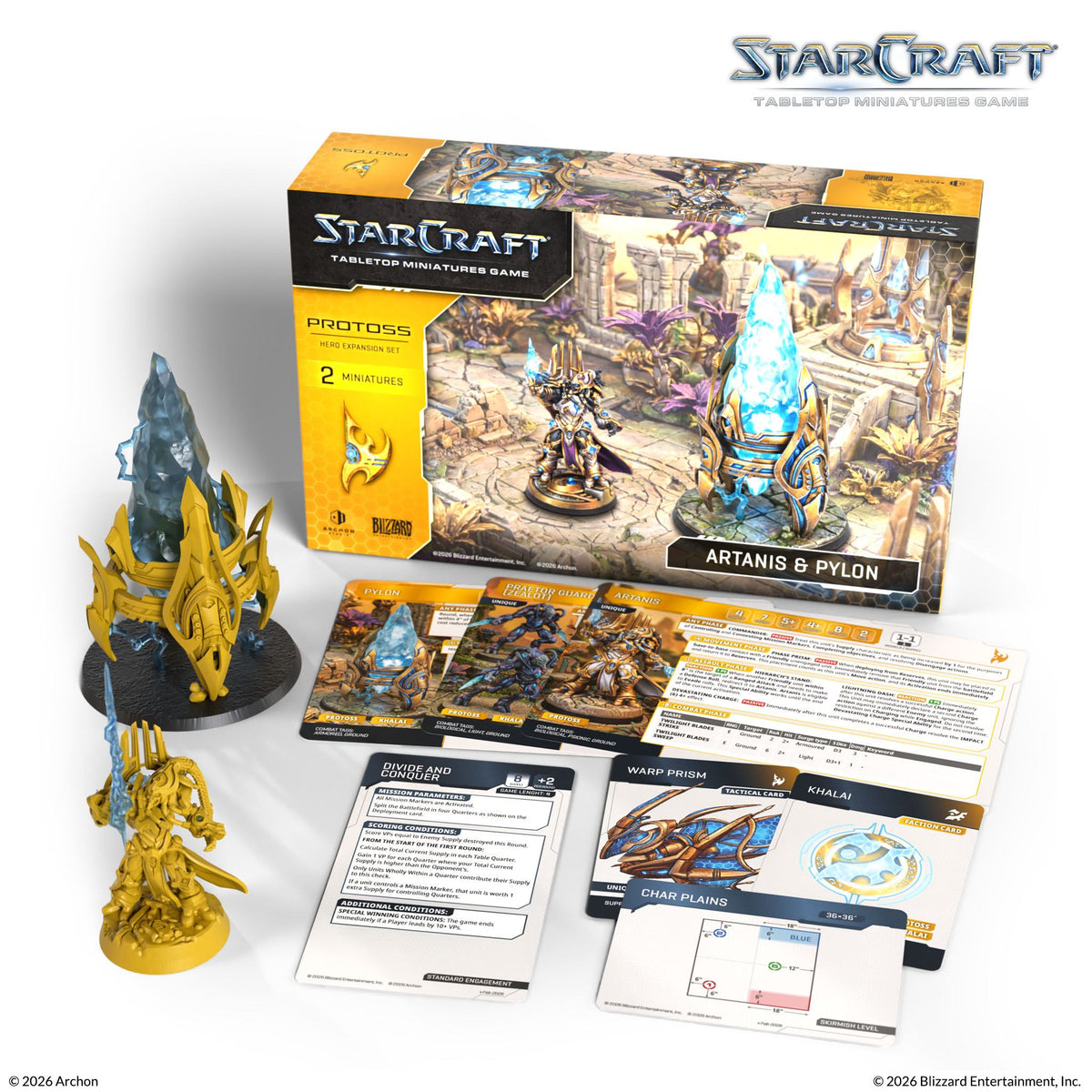 Protoss: Artanis & Pylon Hero Expansion Set "StarCraft Miniatures Game" - Archon Studio