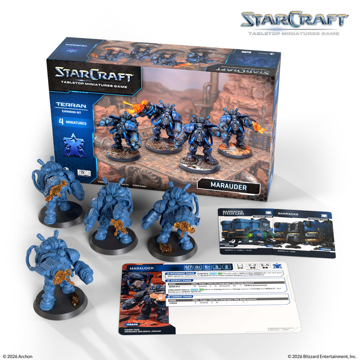 Terran: Marauder Expansion Set "StarCraft Miniatures Game" - Archon Studio