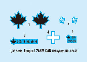 Hobby Boss 82458 Leopard 2A6M CAN 1/35 Model Kit - A-Z Toy Hobby