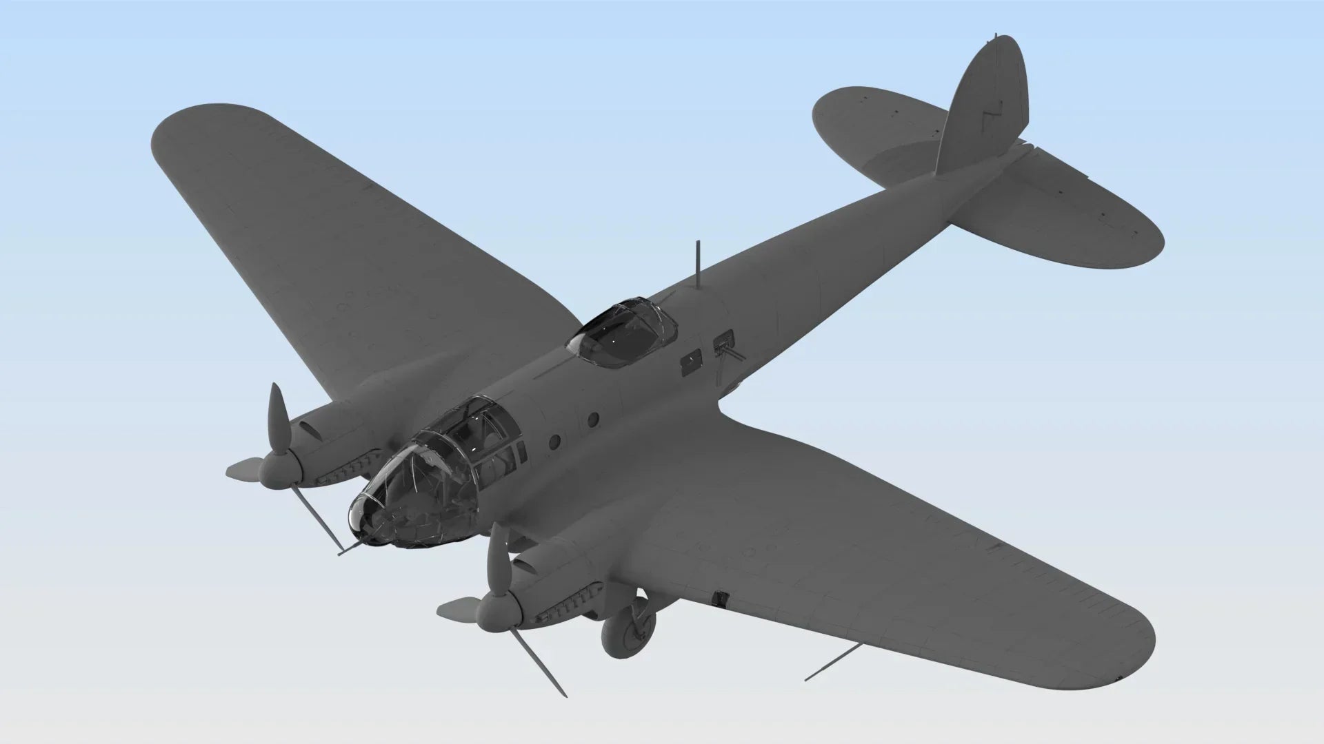 ICM 48263 He 111H-16 WWII German Bomber 1/48 Model Kit - A-Z Toy Hobby