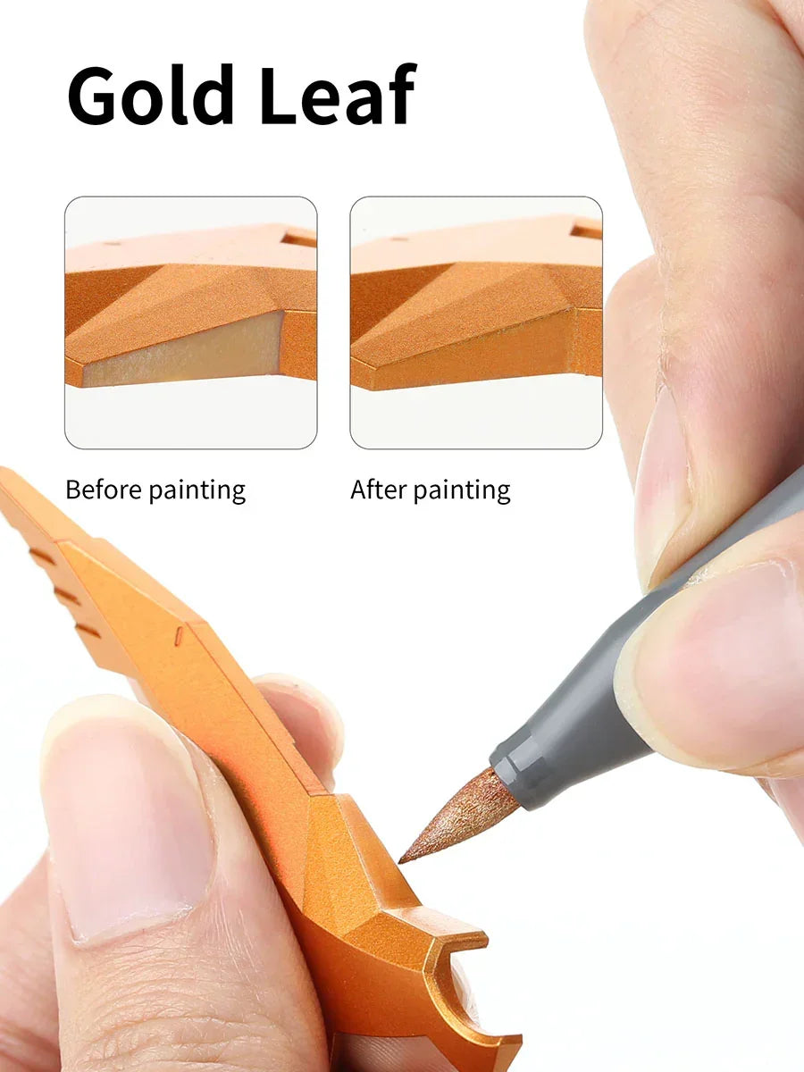 DSPIAE Soft Tip Marker Metallic Gold Leaf MKM-10 - A-Z Toy Hobby