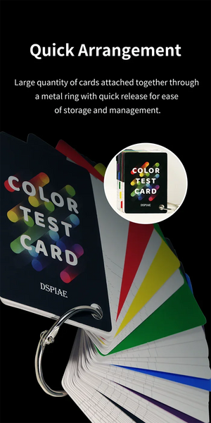 DSPIAE Paint Color Test Card CC-01 - A-Z Toy Hobby