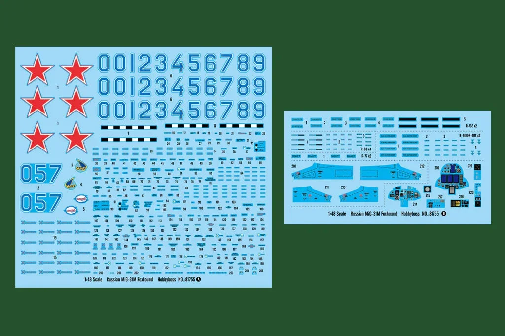 Hobby Boss 81755 Russian MiG-31M Foxhound 1/48 Model Kit - A-Z Toy Hobby