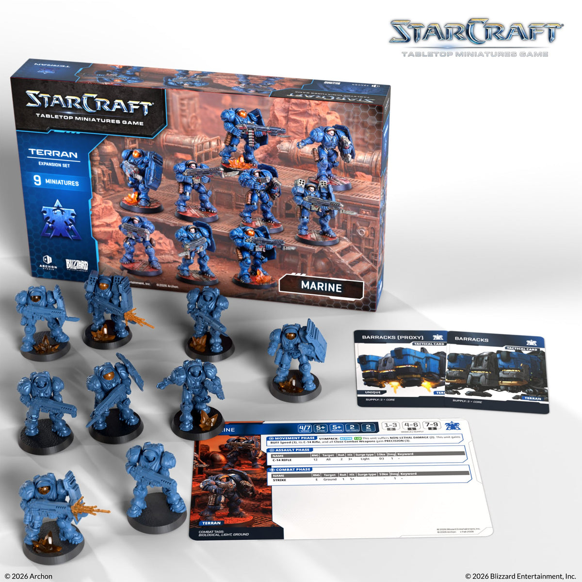 Terran: Marine Expansion Set "StarCraft Miniatures Game" - Archon Studio