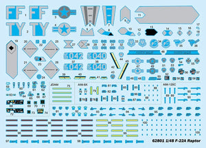 iLoveKit 62801 F-22A Raptor 1/48 Model Kit - A-Z Toy Hobby