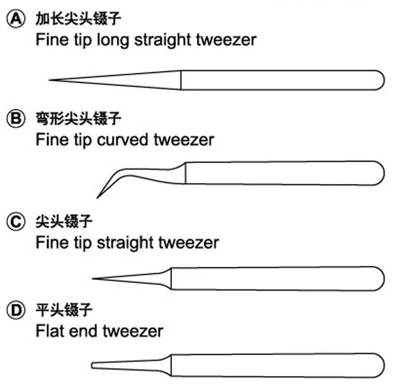 Master Tools 09957 Tweezers Set (4pcs) - A-Z Toy Hobby