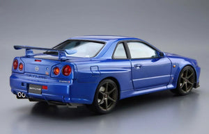 Aoshima 05858 2002 Nissan BNR34 Skyline GT-R V-spec 1/24 Model Kit - A-Z Toy Hobby
