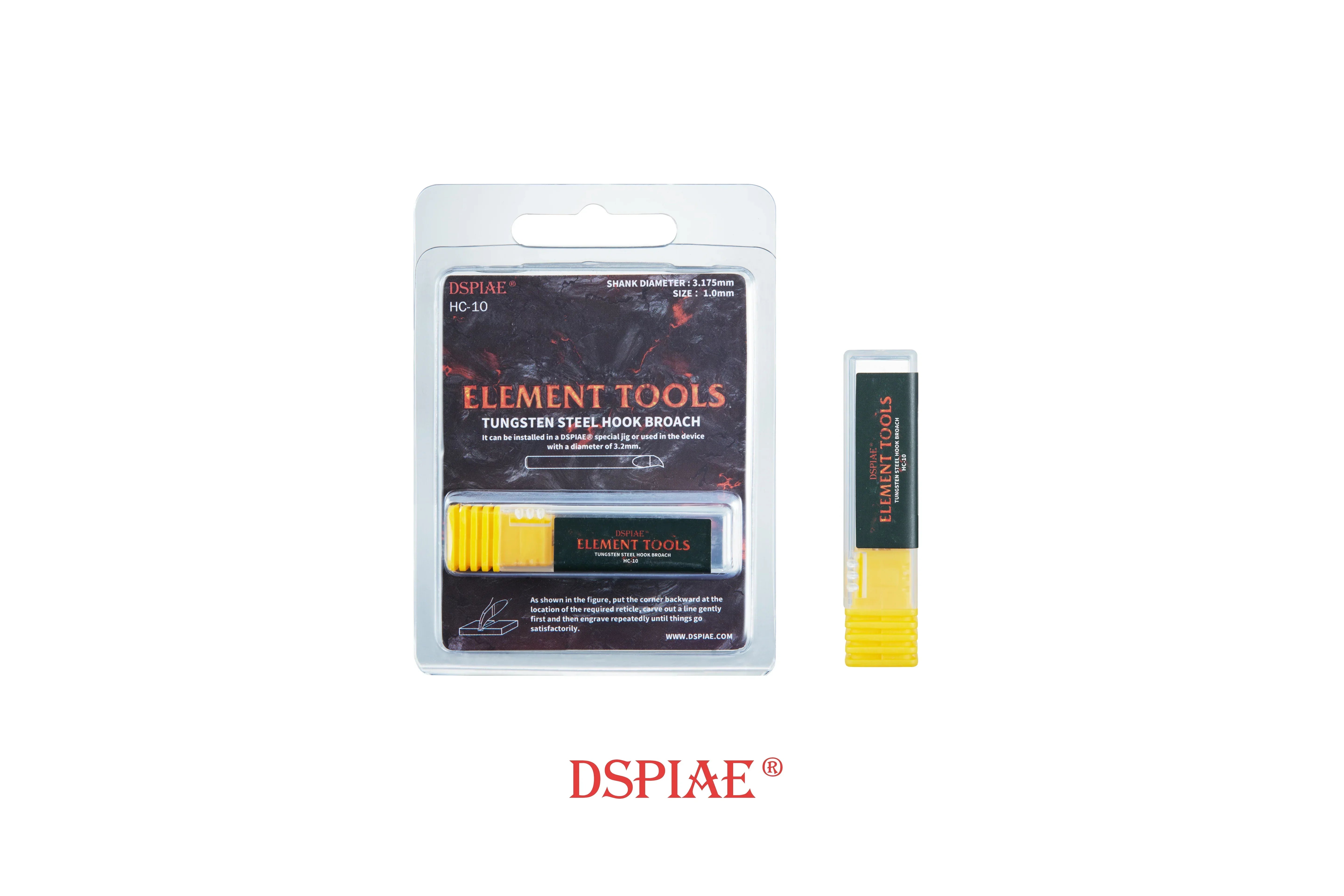 DSPIAE Tungsten Steel Hook Broach Chisel HC - A-Z Toy Hobby