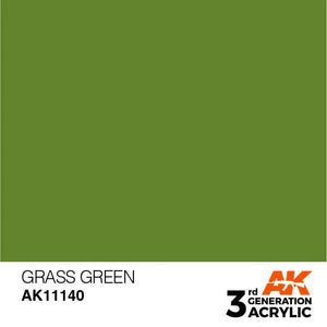 AK Interactive AK11140 3G Grass Green Acrylic Paint 17ml - A-Z Toy Hobby