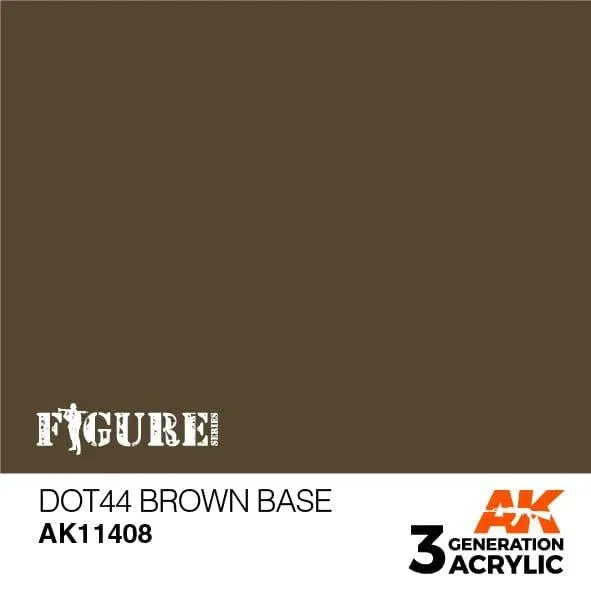 AK Interactive AK11408 3G Figure Dot44 Brown Base Paint 17ml - A-Z Toy Hobby