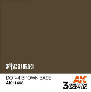 AK Interactive AK11408 3G Figure Dot44 Brown Base Paint 17ml - A-Z Toy Hobby
