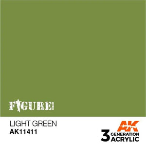 AK Interactive AK11411 3G Figure Light Green Paint 17ml - A-Z Toy Hobby