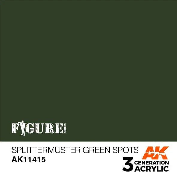 AK Interactive AK11415 3G Figure Splittermuster Green Spots Paint 17ml - A-Z Toy Hobby