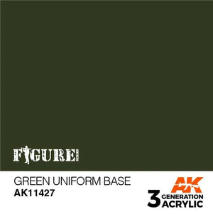 AK Interactive AK11427 3G Figure Green Uniform Base Paint 17ml - A-Z Toy Hobby