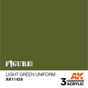 AK Interactive AK11428 3G Figure Light Green Uniform Paint 17ml - A-Z Toy Hobby