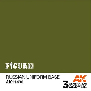 AK Interactive AK11430 3G Figure Russian Uniform Base Paint 17ml - A-Z Toy Hobby