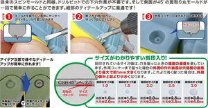 GodHand Spin Mold Blade 45 Degree with Pilot Pin Set of 5 GH-CSB45-1-3 - A-Z Toy Hobby
